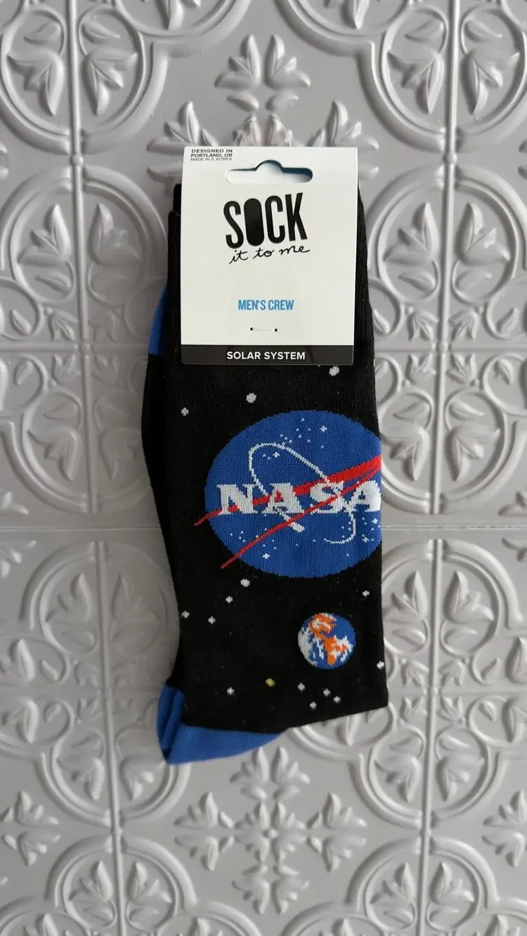 Sock It To Me Men's NASA Solar System Crew Socks NWT (Size 7-13)